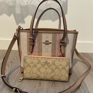 Coach Mollie Purse with Matching Wallet